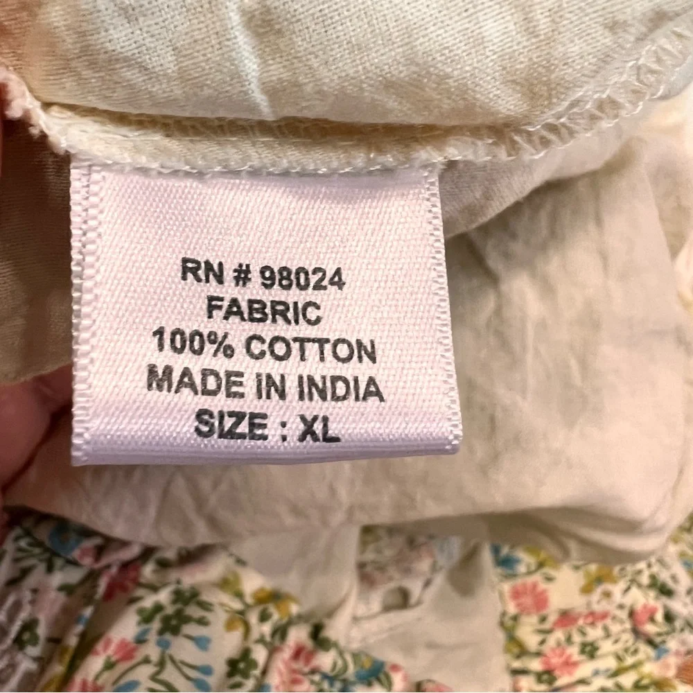 Jennifer &‎ Grace women floral teacup white mini skirt size XL